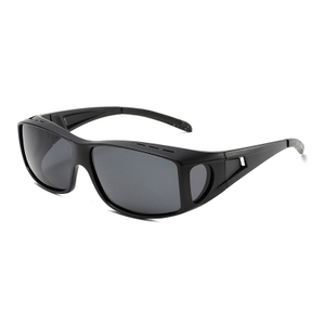 3491 marco de diseño ovalado de gran tamaño UV400 TAC Lente polarizada Gafas de sol cubierto