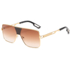 2226 Gafas de sol de metal de estilo de aviador de gran tamaño de fabricante