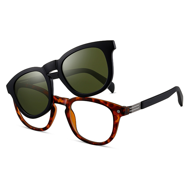 33101 TR90 Material Clip magnético plegable en gafas de sol 