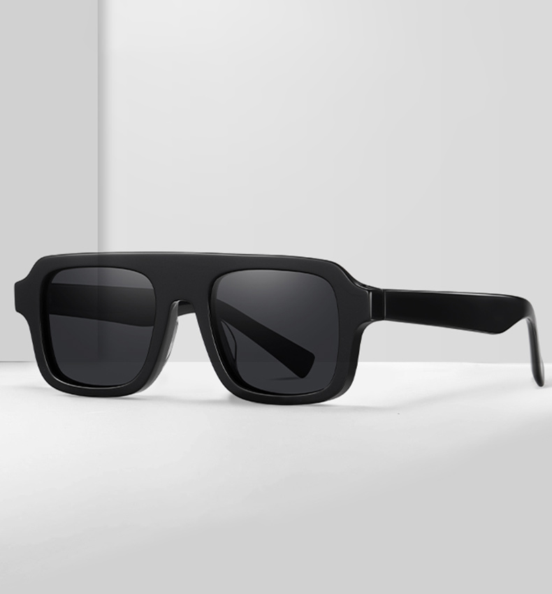 gafas de sol de acetato de puente horizontal