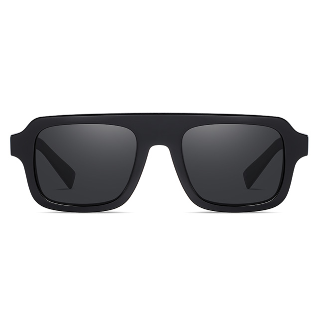 32101 Puente grueso horizontal Gafas de sol de acetato unisex de alta calidad