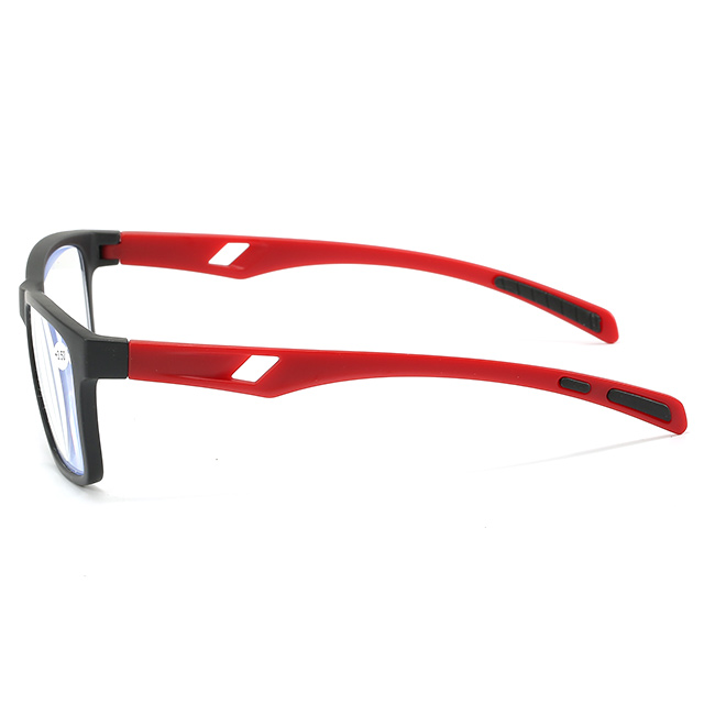 3097 Templos de diseño tallado geométrico hueco de gafas de lectura deportiva