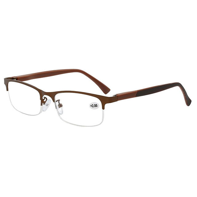 3122 Material combinado Semi Rimless Unisex Gafas de lectura