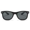 88163-1 Wayfarer Style UV400 Lente protectora Color negro brillante Gafas de sol promocionales