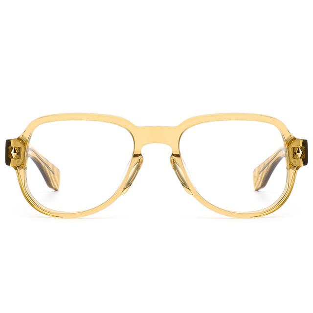 8014 ACETATO GROSA CONSTRUCCIÓN CLAVE Forma Nariz Puente Spoiler Aviador Men marcos ópticos