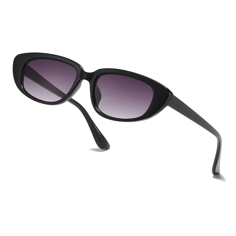 Tendencia de moda forma ovalada de forma ovalada PC reciclada Gafas de sol #81478