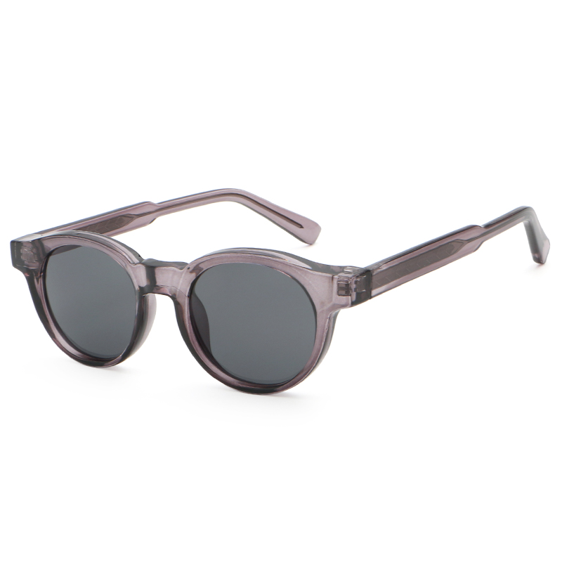 6235 Forma redonda de borde completo Tempples resistentes Gafas de sol unisex unisex