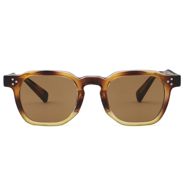 6239 Estilo cuadrado clásico salpicado con tres gafas de sol plateadas