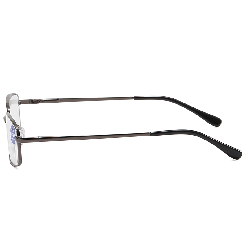 3027 marco rectángulo elegante Nosepads flexible construcción de metal de metal gafas de lectura