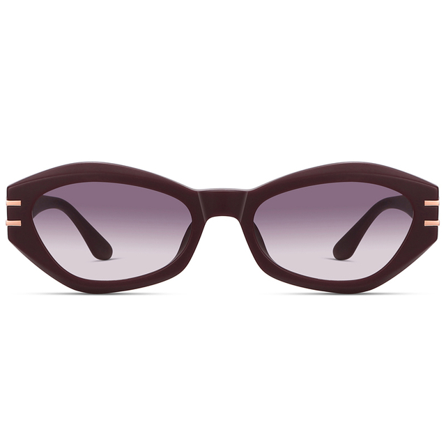 9135 ODM Gafas de sol de la mujer del marco de acetato geométrico en forma de ojo