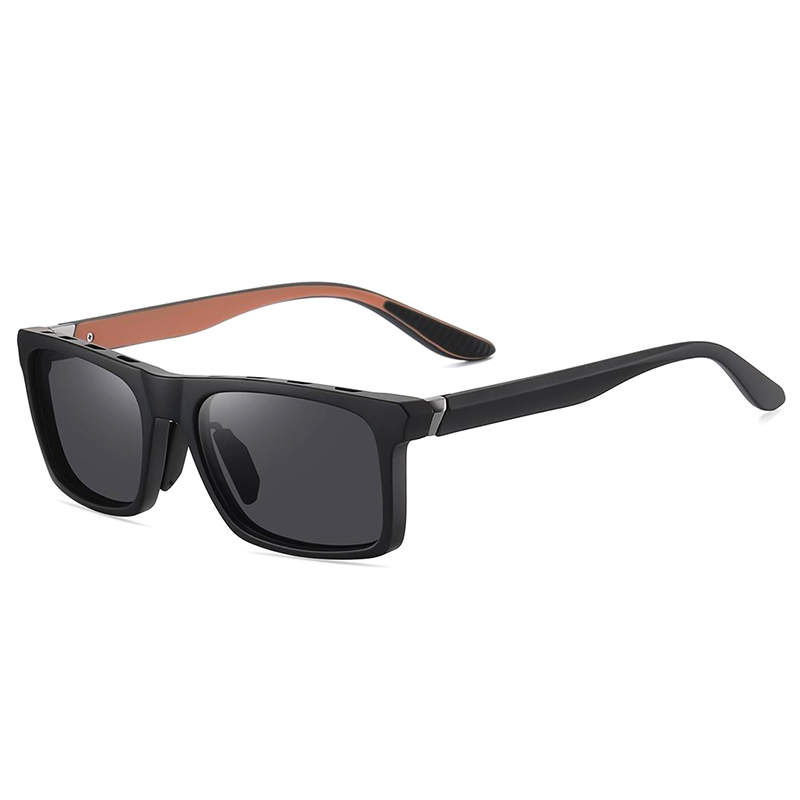7525 Acentos de metal de marco de ceja abierta en templos Gafas de sol en ciclismo