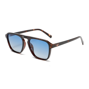 3475 marco de forma cuadrada con puente de la nariz plana de estilo minimalista de gafas de sol unisex