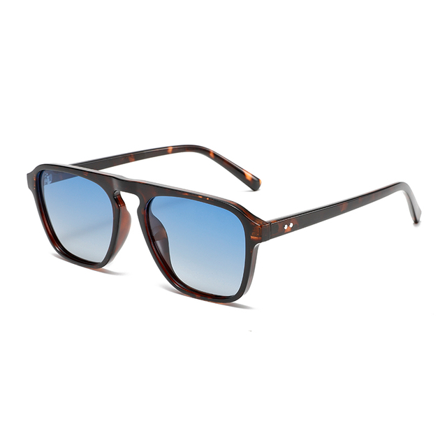 3475 marco de forma cuadrada con puente de la nariz plana de estilo minimalista de gafas de sol unisex