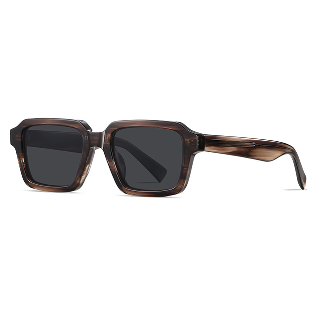 32105 gafas de sol de acetato hechos a mano de forma rectangular
