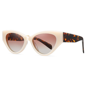 32122 Gafas de sol de acetato de acetato de forma de ojo de gato delicado