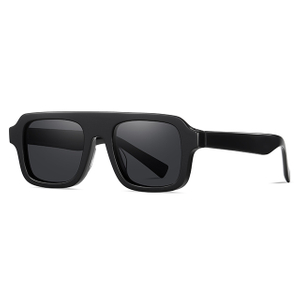 32101 Puente grueso horizontal Gafas de sol de acetato unisex de alta calidad