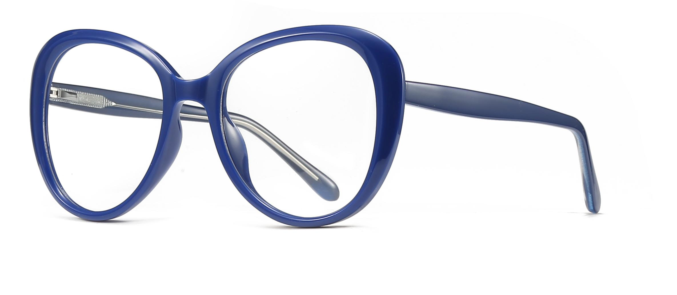 Stock Gran marco de fron redondo TR90+CP Anti-Blue Women Marco óptico #2013