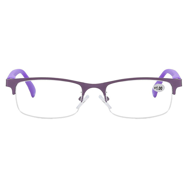 3122 Material combinado Semi Rimless Unisex Gafas de lectura