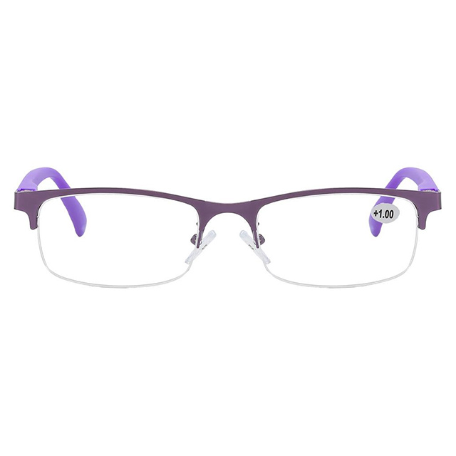 3122 Material combinado Semi Rimless Unisex Gafas de lectura