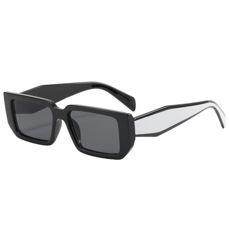 84906 marco rectange amplio templos asimétricos gafas de sol unisex 