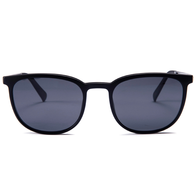 1907 marcos ovales en forma de lente de protección UV400 Clip de acero de plástico en anteojos para unisex