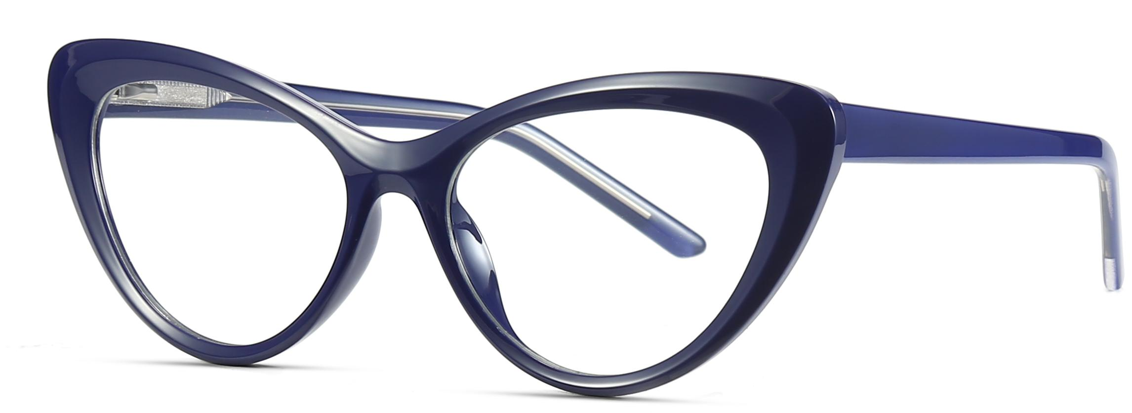 Productos listos Fashion Cat Eye Shape TR90+CP Anti-Blue Light Lens Frames ópticos #2020