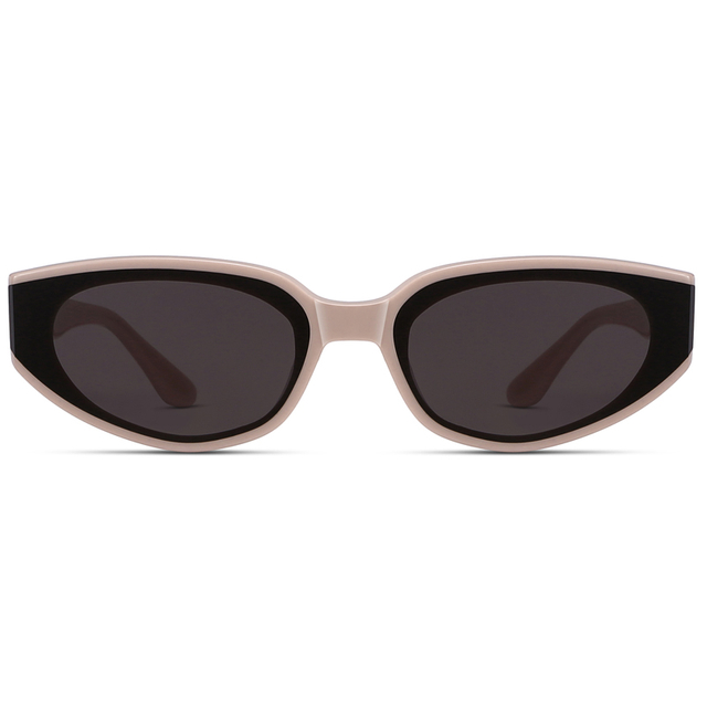 9113 Lente de corte de marco de ojo de gato estrecho UVA UVB Gafas de sol