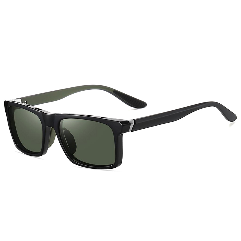 7525 Acentos de metal de marco de ceja abierta en templos Gafas de sol en ciclismo