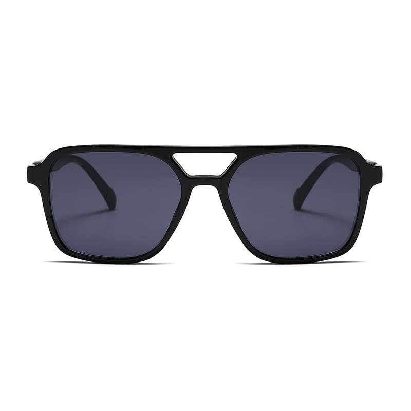 3427 MARCO DE Forma cuadrada al por mayor Puente de doble nariz UV400 Gafas de sol unisex