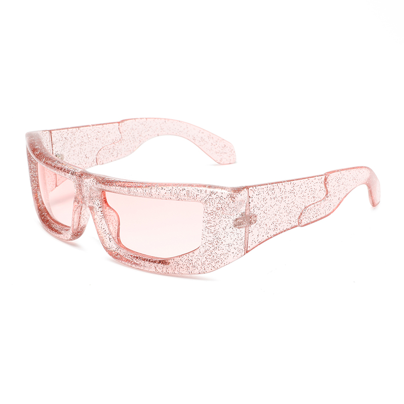 3455 marco rectángulo TAC lente polarizada de plástico grueso Construcción de plástico Gafas de sol