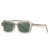 32101 Puente grueso horizontal Gafas de sol de acetato unisex de alta calidad