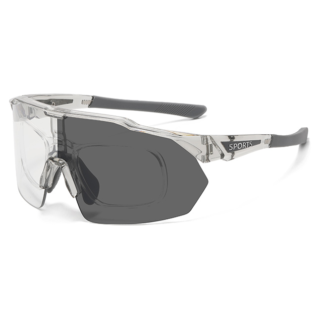 89583 TR90 Prescripción Photocromic Sports Shield Gafas de sol