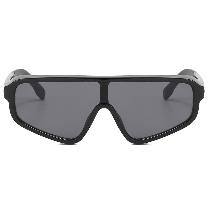 86486 Lente de una pieza Marco frontal Riverios plateados Decoración PC Unisex Gafas de sol