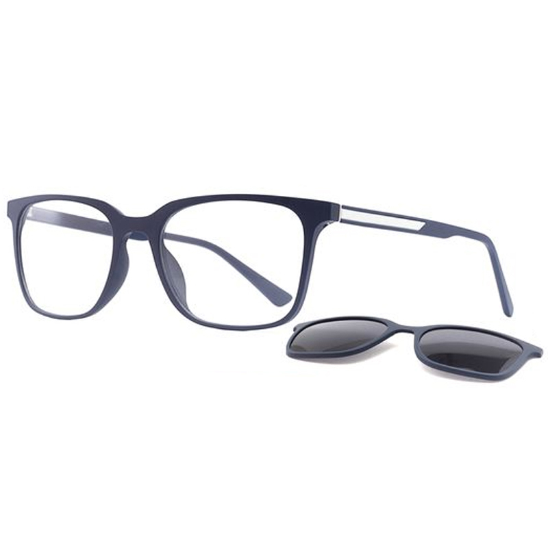 951118 Biggie Rectangular Full Frame con grueso clip de bicolor de cejas en gafas de sol