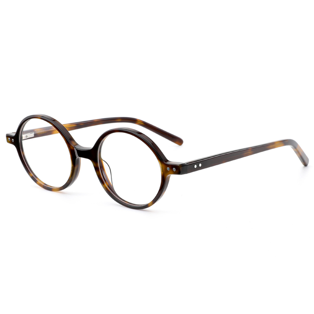 2150 Pequeño marco delantero Bisagra de resorte Anti azul Lente Retro Estilo retro ACETATE OPticsl Gafas