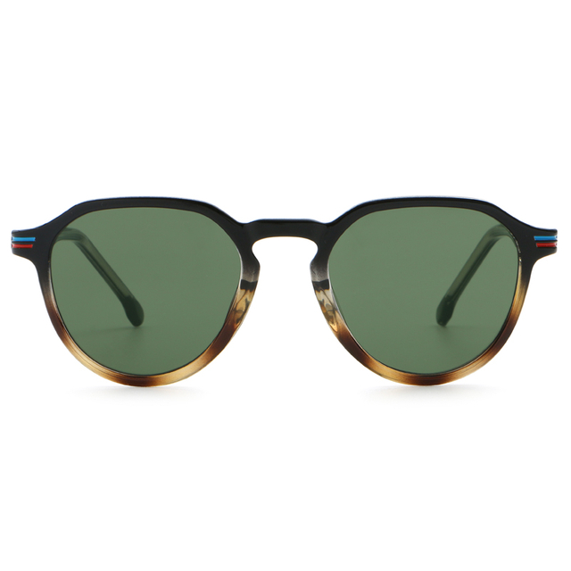 2807 Basco de marco de PC redondeado CP Templos Unisex Gafas de sol