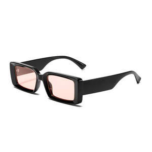 3493 marco frontal rectangular de gran tamaño presentado Bond Templos anchos Gafas de sol unisex