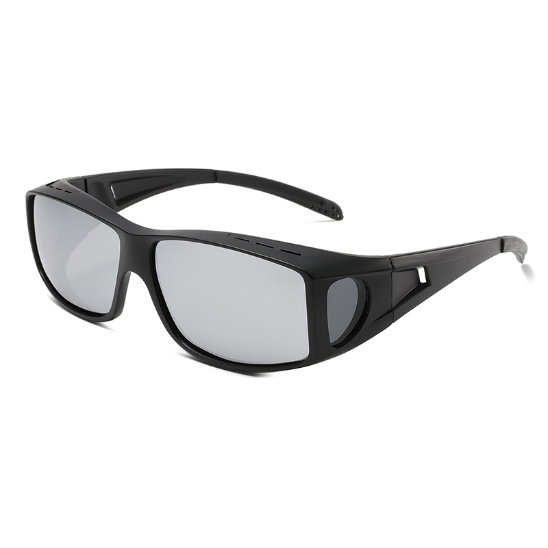 3491 marco de diseño ovalado de gran tamaño UV400 TAC Lente polarizada Gafas de sol cubierto