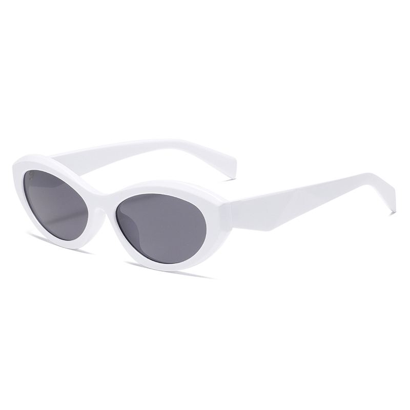 3426 Inyectado Marco de forma de oval o oval de forma de puente bajo gafas de sol para mujeres
