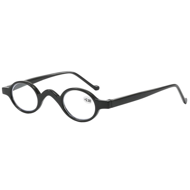 3139 Mini tamaño redondo redondo de trama completo Templos de bisagra de resorte unisex lector