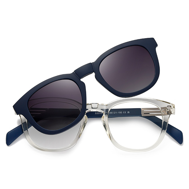 33101 TR90 Material Clip magnético plegable en gafas de sol 