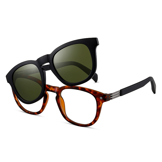 33101 Grilamid TR90 Material Clip magnético plegable en gafas de sol 