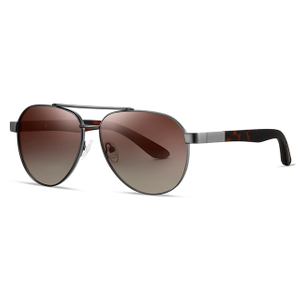 15103 gafas de sol de metal de forma de aviador de estilo deportivo