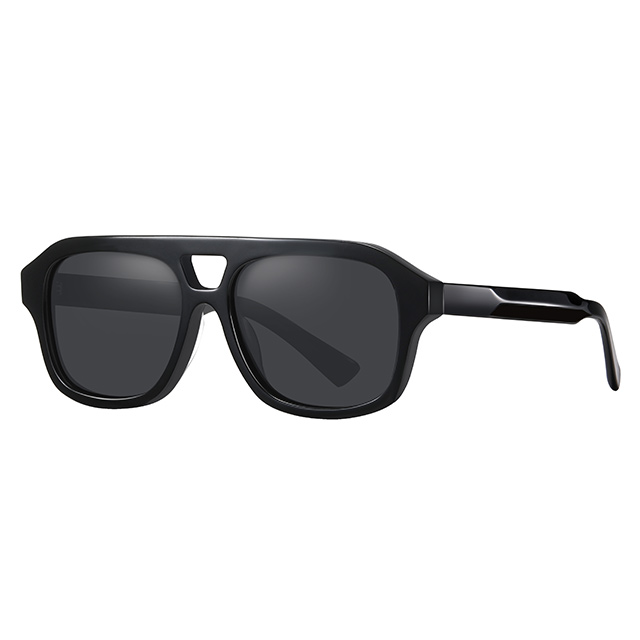 32102 Aviador doble puente unisex acetato gafas de sol