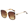 86495 Big Overal Butterfly Frame con acabado dorado Metal Armas de metal Gafas de sol