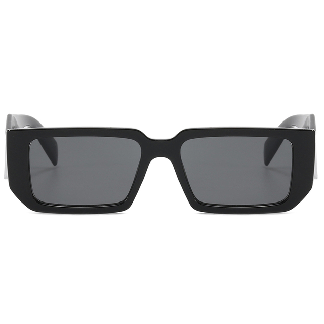 86531 Venta caliente Hot Rectagular Templos geométricos de forma geométrica Gafas de sol de inyección de PC