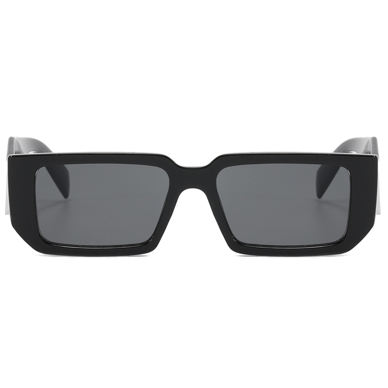 86531 Venta caliente Hot Rectagular Templos geométricos de forma geométrica Gafas de sol de inyección de PC