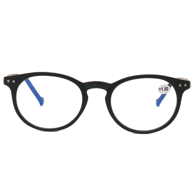 3017 RETRO REDONDE MARCO CARACTERSE RIVETS PLATAMENTOS DOS COLORES LECTORES