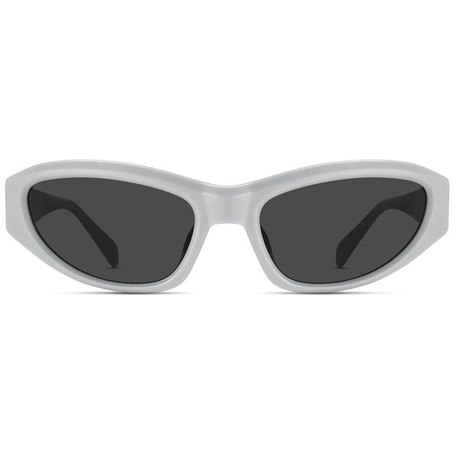 9140 Marco ovalado dinámico Construcción de acetato grueso Gafas de sol cubiertas