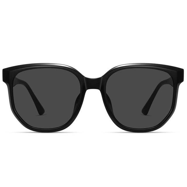 9149 El marco de forma redonda presenta una ceja gruesa lente fotocrómica gafas de sol